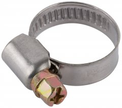 Хомут обжимной (нержавеющая сталь со сваркой) 12-22 мм FIT 64274