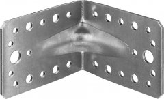 Крепежный усиленный уголок ЗУБР УКУ-2.5 65х90х90 х 2.5мм 31011-90