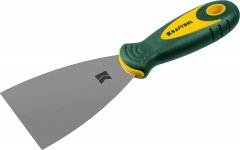 Шпательная лопатка KRAFTOOL с двухкомпонентной ручкой нержавеющее полотно 75 мм 10035-075