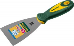 Шпательная лопатка KRAFTOOL с двухкомпонентной ручкой нержавеющее полотно 75 мм 10035-075