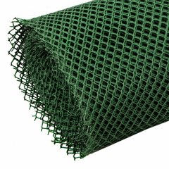 Решетка заборная в рулоне, 1.6 х 25 м, ячейка 22 х 22 мм, пластиковая, зеленая, Россия 64525
