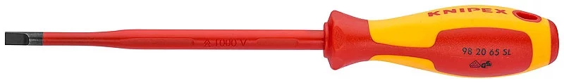 Отвертки для винтов с шлицевой головкой (тонкая) 202 мм, KNIPEX, ( KN-982035SL )