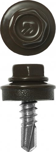 Саморезы «земельно-коричневые» оцинкованные по металлу 420 шт. (5,5х25 мм) ЗУБР 4-300315-55-025-8028