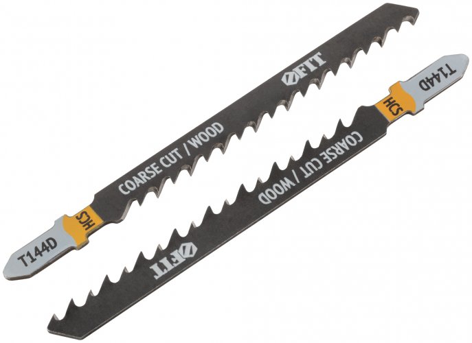 Полотна по дереву, HCS, разведенные, шлифованные зубья 100/74/4,2 мм (Т144D), 2 шт. FIT 40886