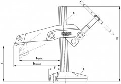 Зажим с манипулятором GRS 200/140, BESSEY, ( BE-GRS20-12 )