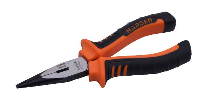 Длинногубцы профессиональные комбинированные серии Bulldog 205 мм, Harden ( 560202 )