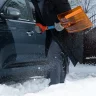 Лопата для уборки снега, поликарбонат, 270х360х840 мм, стальной черенок, усиленная СИБРТЕХ 61673