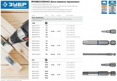 Биты "ЭКСПЕРТ" 2 шт.(25 мм; HEX3) ЗУБР 26017-3-25-2