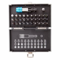 Набор бит, магнитный адаптер, сталь S2, пластиковый кейс, 32 предмета Gross 11363