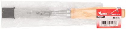 Стамеска с деревянной ручкой 18 мм КУРС 42956