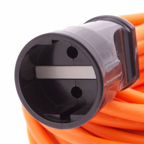 Удлинитель-шнур силовой 20 м, 10A, тип УХ10, 1 розетка, Россия Сибртех 96052