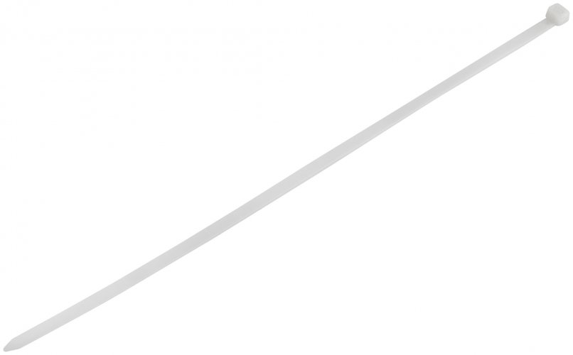 Хомуты нейлоновые для проводов, белые 100 шт., 7,6х400 мм FIT 60382