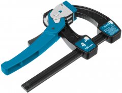 Струбцина реечная быстрозажимная 4, металлический корпус, рычажный храповой механизм, 100 мм Gross 20717