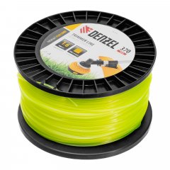 Леска для триммера квадрат 1,6мм х 370м, на DIN катушке FLEX CORD Denzel 96290