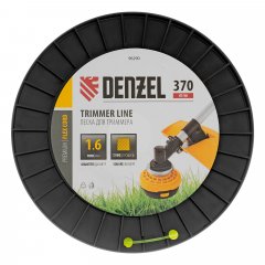 Леска для триммера квадрат 1,6мм х 370м, на DIN катушке FLEX CORD Denzel 96290