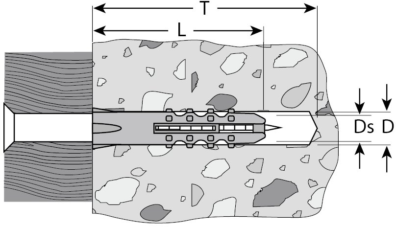 Дюбель распорный "ЕЖИК" полипропиленовый 1000 шт. (6х25 мм; ТФ0) ЗУБР 4-301060-06-025