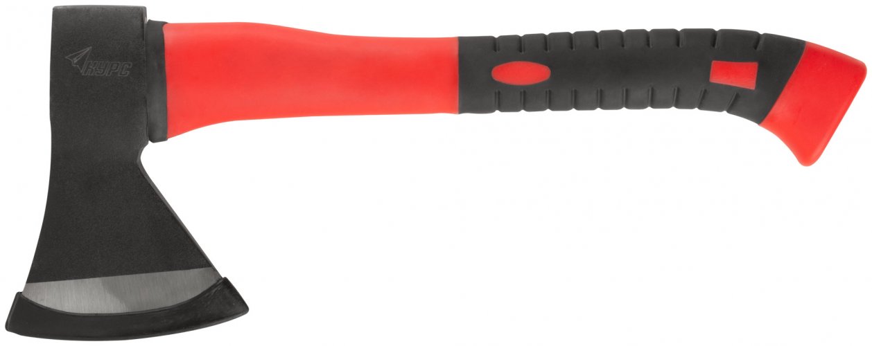 Топор кованая сталь, усиленная стеклопластиковая ручка 600 гр. КУРС 46201