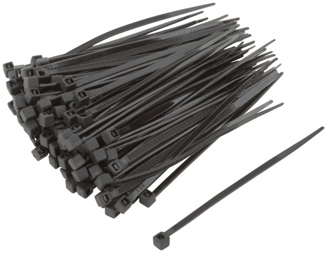 Хомуты нейлоновые, черные д/проводов 100 шт., 80х2,5 мм FIT 60388