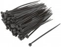 Хомуты нейлоновые, черные д/проводов 100 шт., 80х2,5 мм FIT 60388