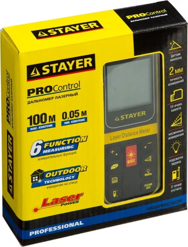 Лазерный дальномер STAYER PROFI SDL-100 34959