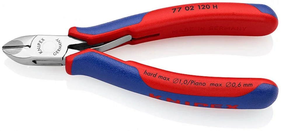 Кусачки боковые для электроники 120 мм, KNIPEX, ( KN-7702120H )