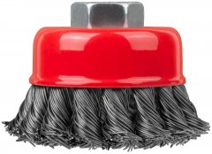 Корщетка-чашка, гайка М14, стальная витая проволока  65 мм FIT 39466