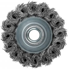 Корщетка-чашка, гайка М14, стальная витая проволока  65 мм FIT 39466