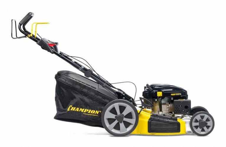 Газонокосилка CHAMPION LM5347 (PRO 4,4кВт привод 520мм 60л 20-80мм 1рычаг/8, 39кг 4в1)