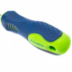 Отвертка, PZ1 х 80 мм, CrV, двухкомпонентная рукоятка Сибртех 11877