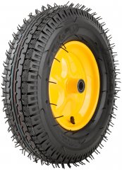 Колесо запасное, 8 слойная шина, 390х90x220 мм для тачки 77557 ( 4,80"/4,00"-8" ) ( посадка ширина 90 мм, диаметр 20 мм ) FIT 77572