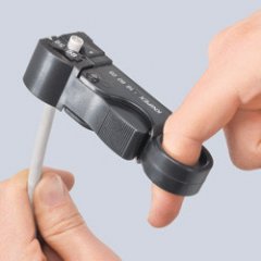 Инструмент для удаления изоляции с коаксиального кабеля 105 мм, KNIPEX, ( KN-166005SB )