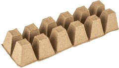 Кассета для рассады, 310 х 100 х 50 мм, 12 ячеек, торфяная, 3 шт, Россия 64368