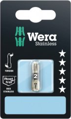 3855/1 TS Биты, нержавеющая сталь, PZ 2 x 25 mm, WERA, ( WE-073614 )