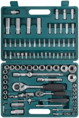 Набор инструмента автомобильный  94 шт. CrV 1/2"+1/4" FIT 65214