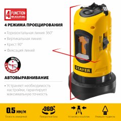 Построитель плоскостей STAYER MASTER LASER-Max 34960
