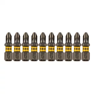 Бита PH2х25, сталь S2, шестигранный профиль, 10 шт. Е 6,3 Denzel 11652