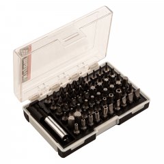 Набор бит с магнитным держателем, CrV, 61 шт. Matrix 11387