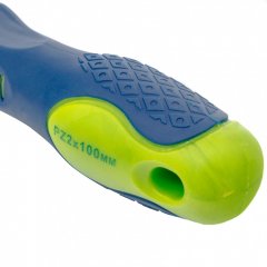 Отвертка, PZ2 х 100 мм, CrV, двухкомпонентная рукоятка Сибртех 11879