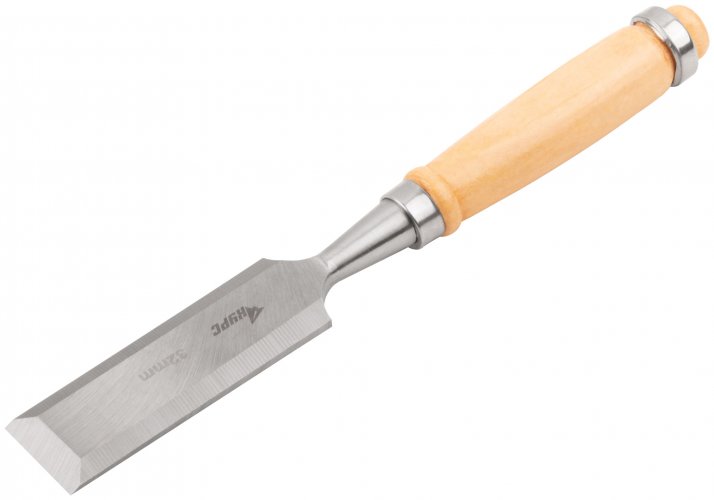 Стамеска с деревянной ручкой 32 мм КУРС 42959