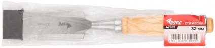 Стамеска с деревянной ручкой 32 мм КУРС 42959