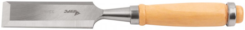 Стамеска с деревянной ручкой 32 мм КУРС 42959