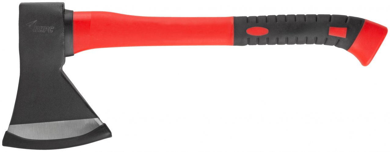 Топор кованая сталь, усиленная стеклопластиковая ручка 1000 гр. КУРС 46203