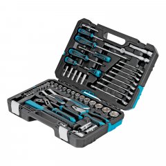 Набор инструментов 76 предметов, 120 зубьев, CrV1/4, 1/2" Gross 14156