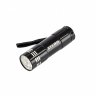 Фонарь бытовой алюминиевый с гравировкой, черный, 9 Led, 3 х ААА Stern 90506