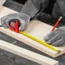 Рулетка Double fixation,3 м х 16 мм,обрезиненный корпус,двойная плавная фиксация MATRIX 31052