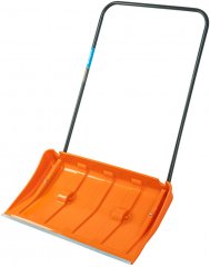 Движок для уборки снега пластиковый, 795х435х1280 мм, стальная рукоятка, усиленный Сибртех 61669