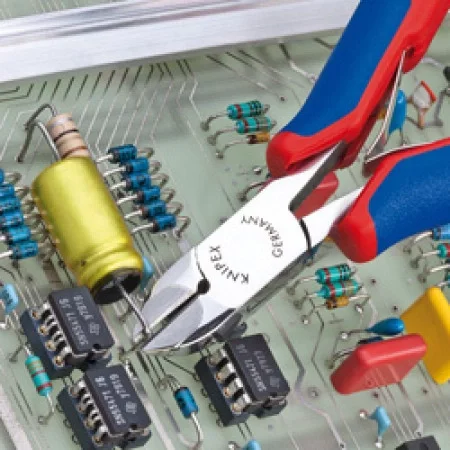 Кусачки боковые для электроники 135 мм, KNIPEX, ( KN-7702135H )