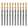 Сверло по металлу, 4 мм, HSS-Tin, Golden Tip, 10 шт. DENZEL 717209