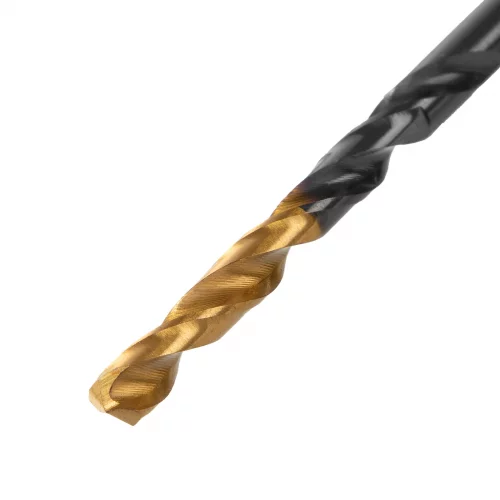 Сверло по металлу, 4 мм, HSS-Tin, Golden Tip, 10 шт. DENZEL 717209