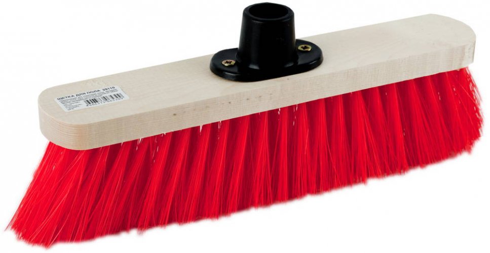Щетка для пола, искусственная щетина с деревянным основанием 39110